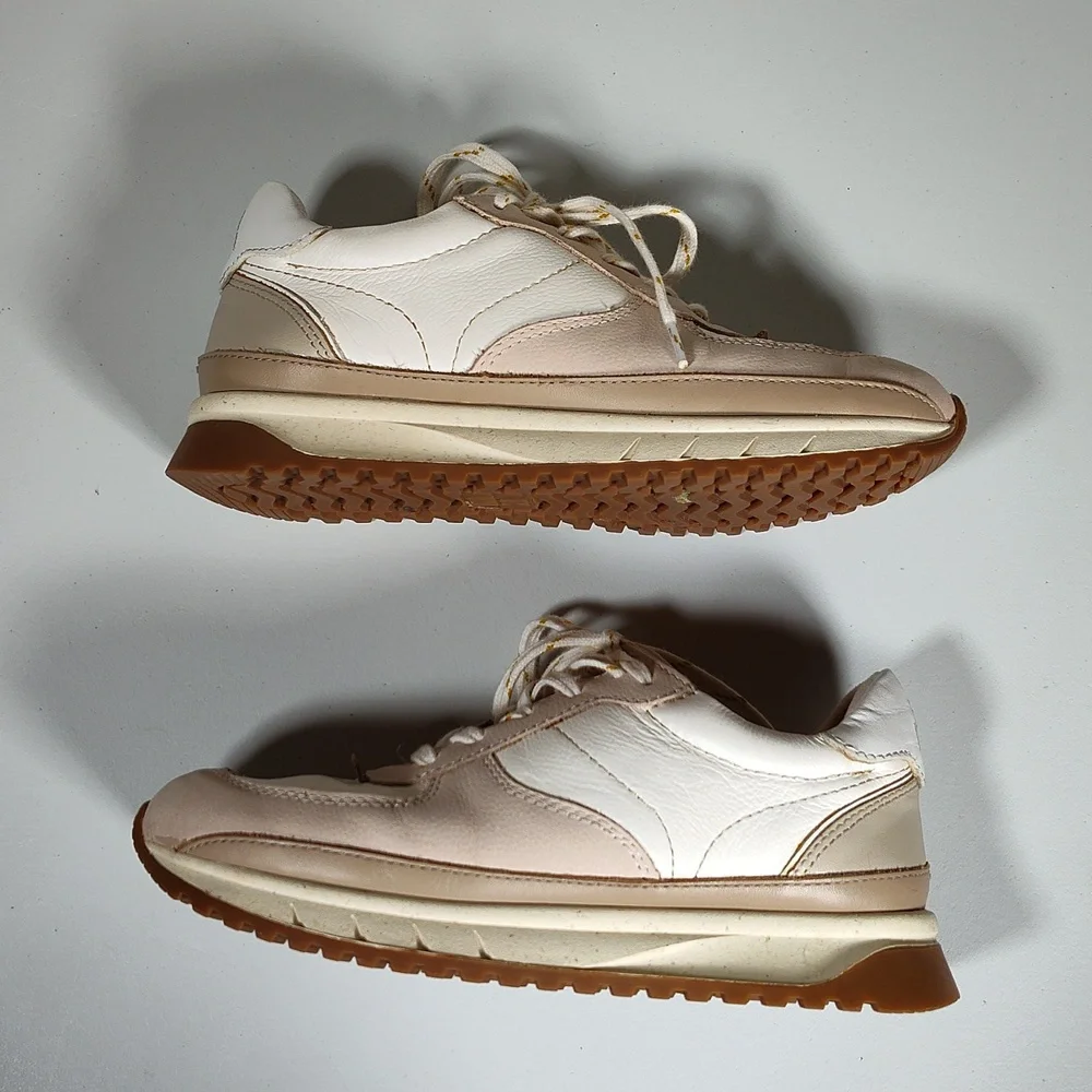Madewell MWL Kickoff neutral leather trainers sneakers 6